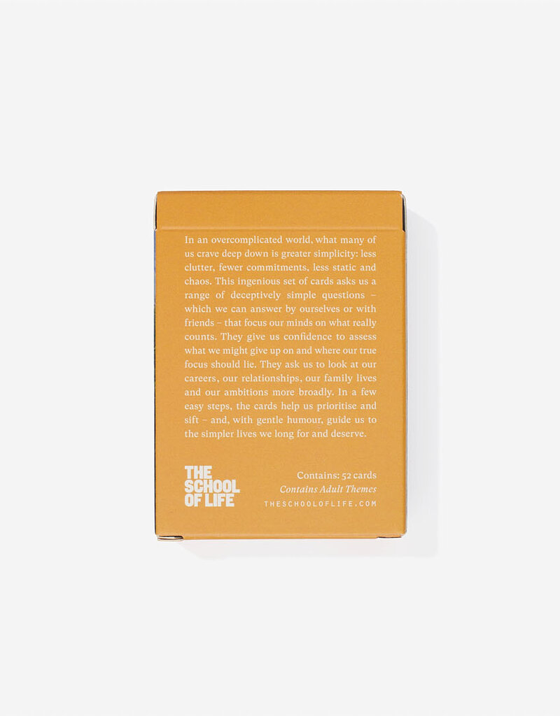 THE SCHOOL OF LIFE - Simplicity cards