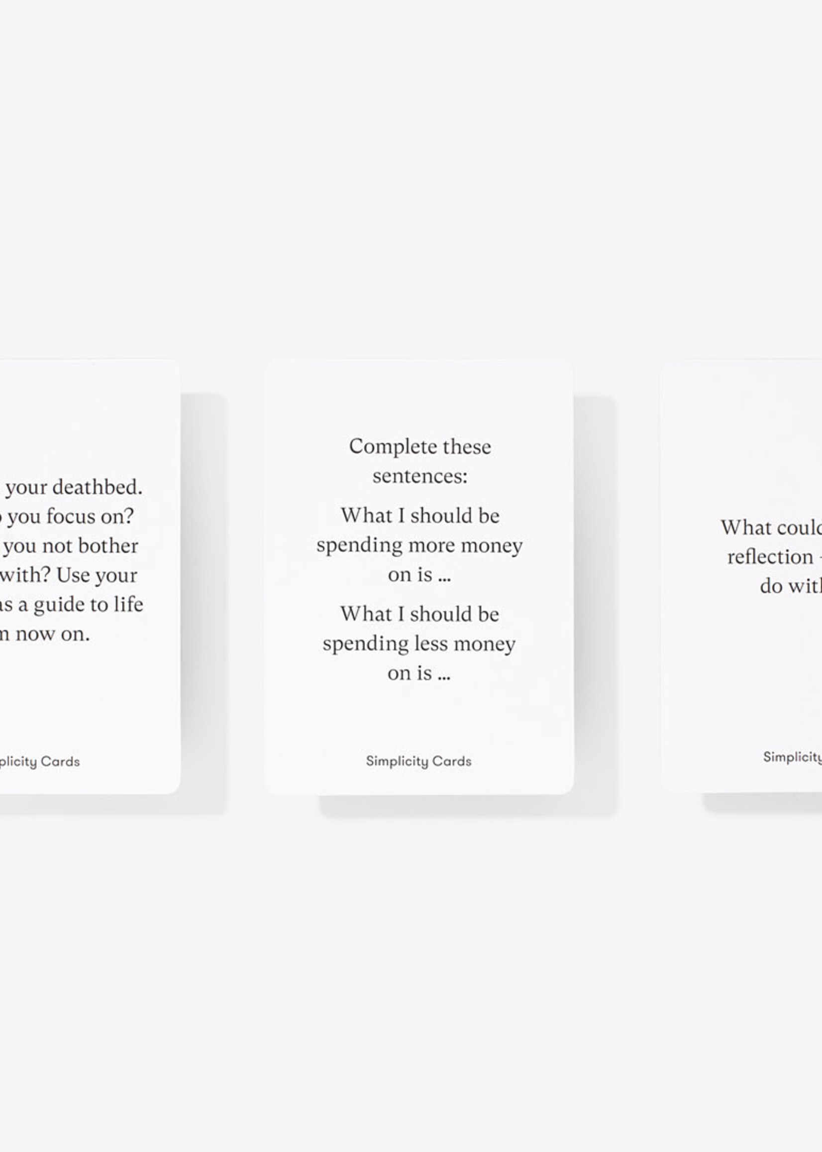 THE SCHOOL OF LIFE - Simplicity cards