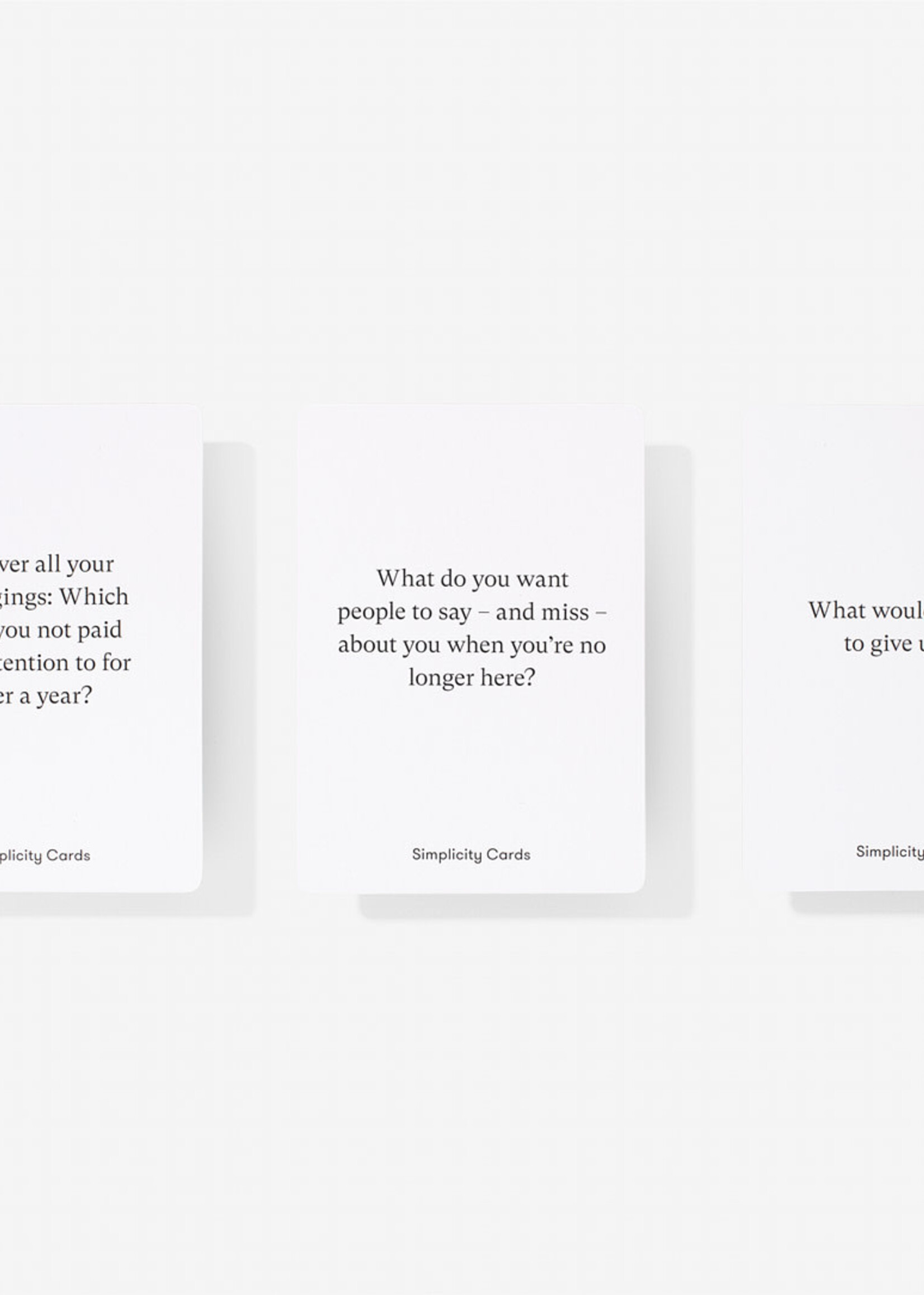 THE SCHOOL OF LIFE - Simplicity cards