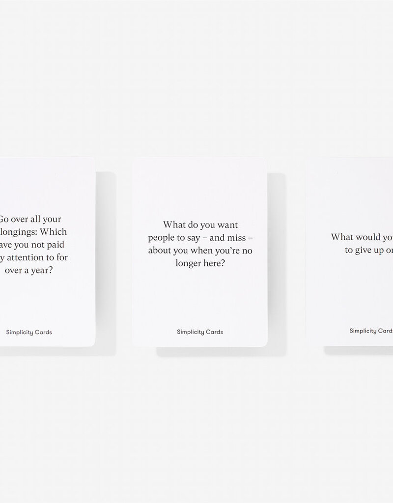 THE SCHOOL OF LIFE - Simplicity cards