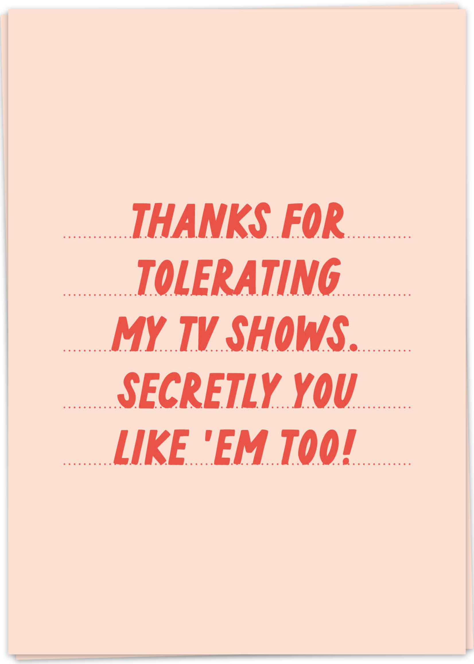 KAART BLANCHE - Tolerating TV-shows