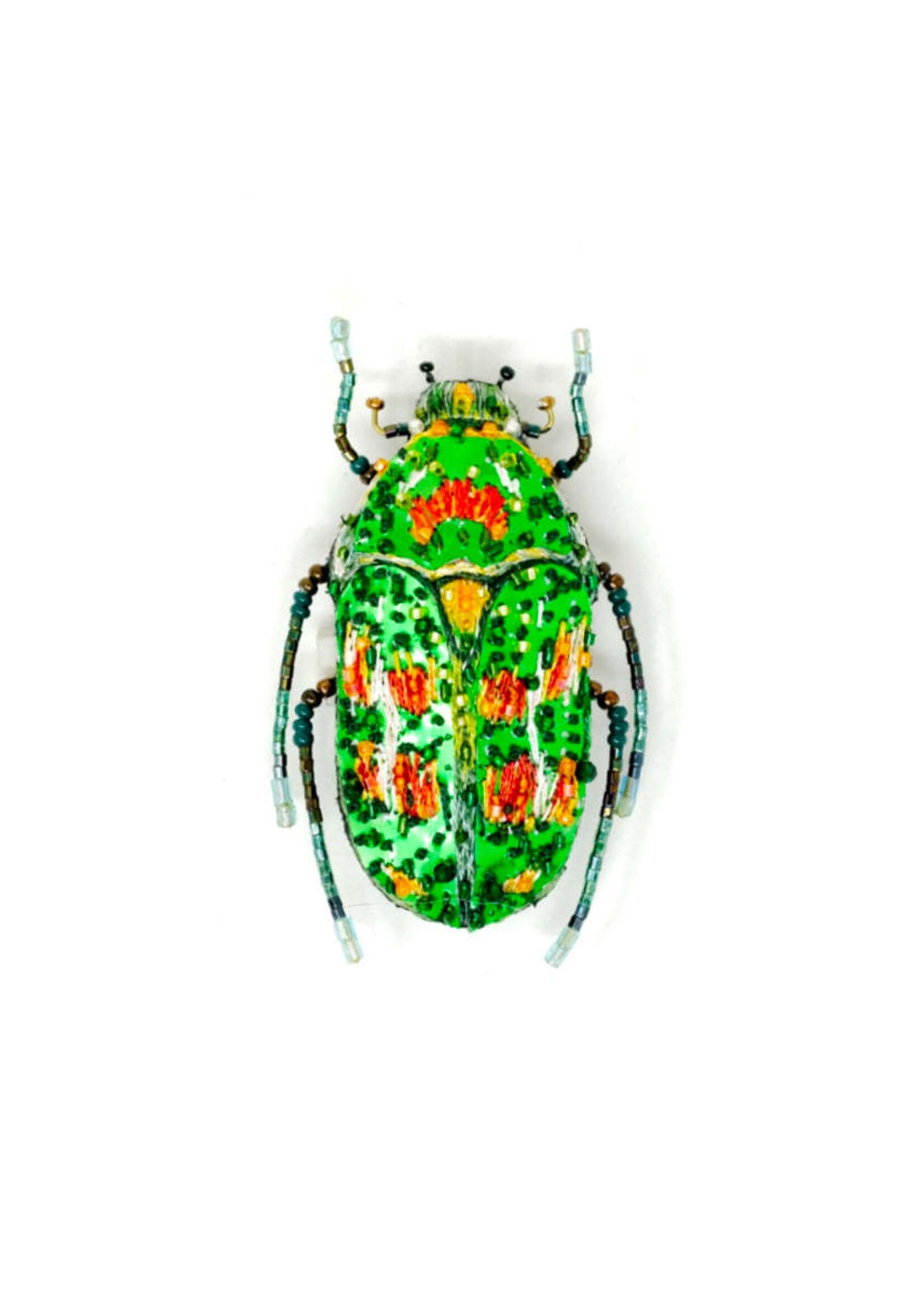 BROOCH – Rainbow Flower Beetle