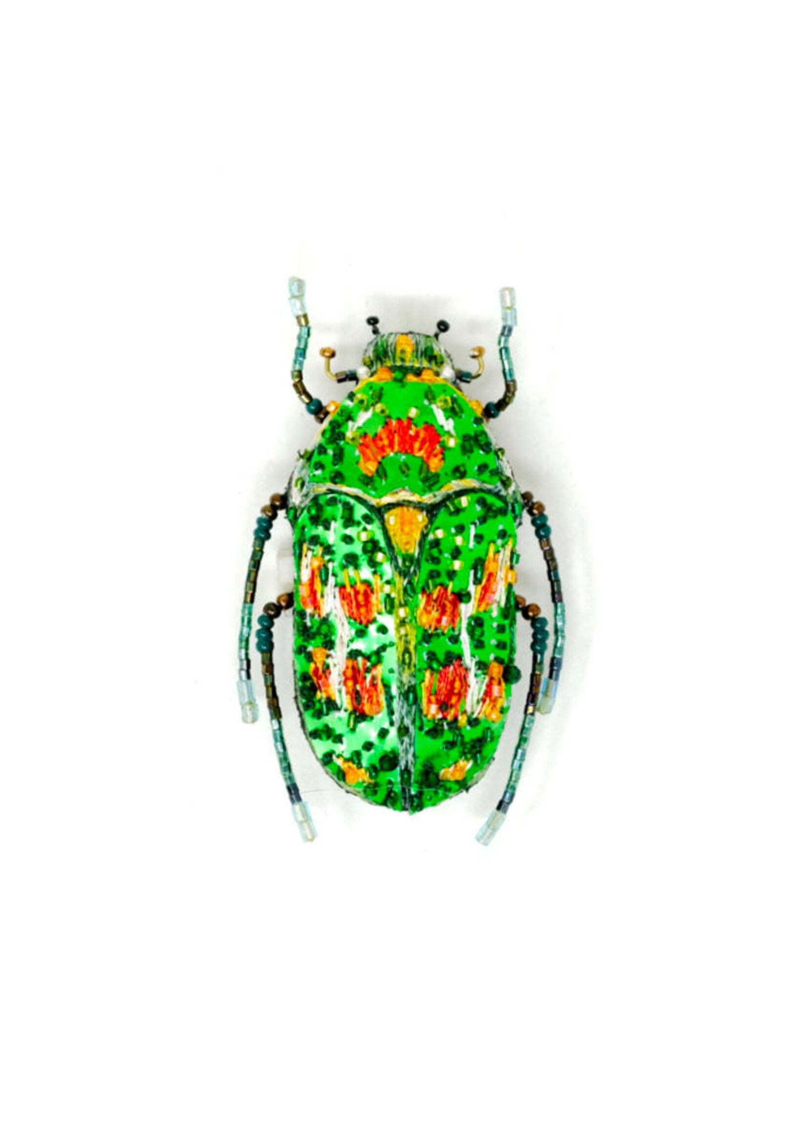 Trovelore BROCHE – Scarabée Fleur Arc-en-ciel