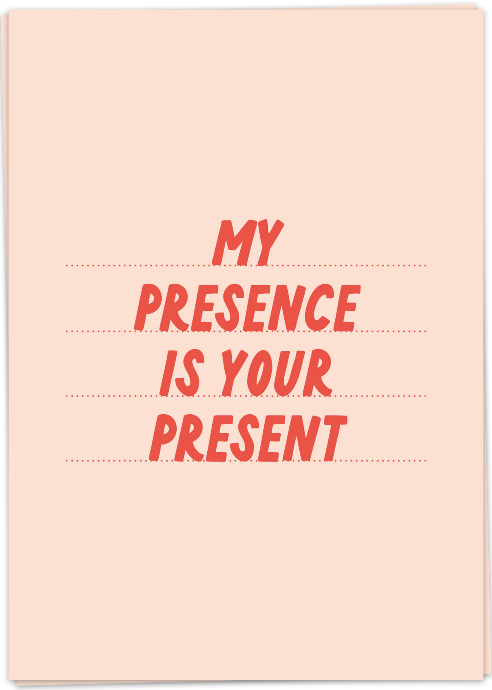 KAART BLANCHE - My Presence is Your Present