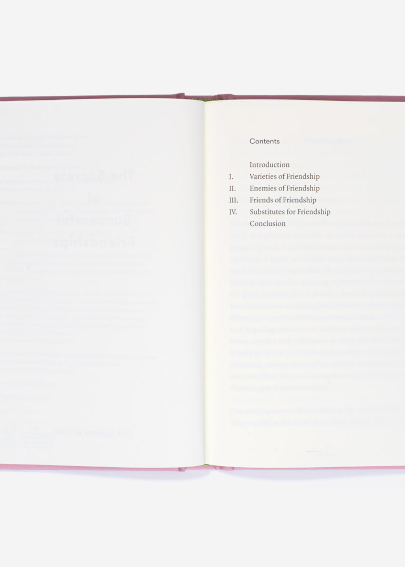 THE SCHOOL OF LIFE : The secrets of successful Friendships
