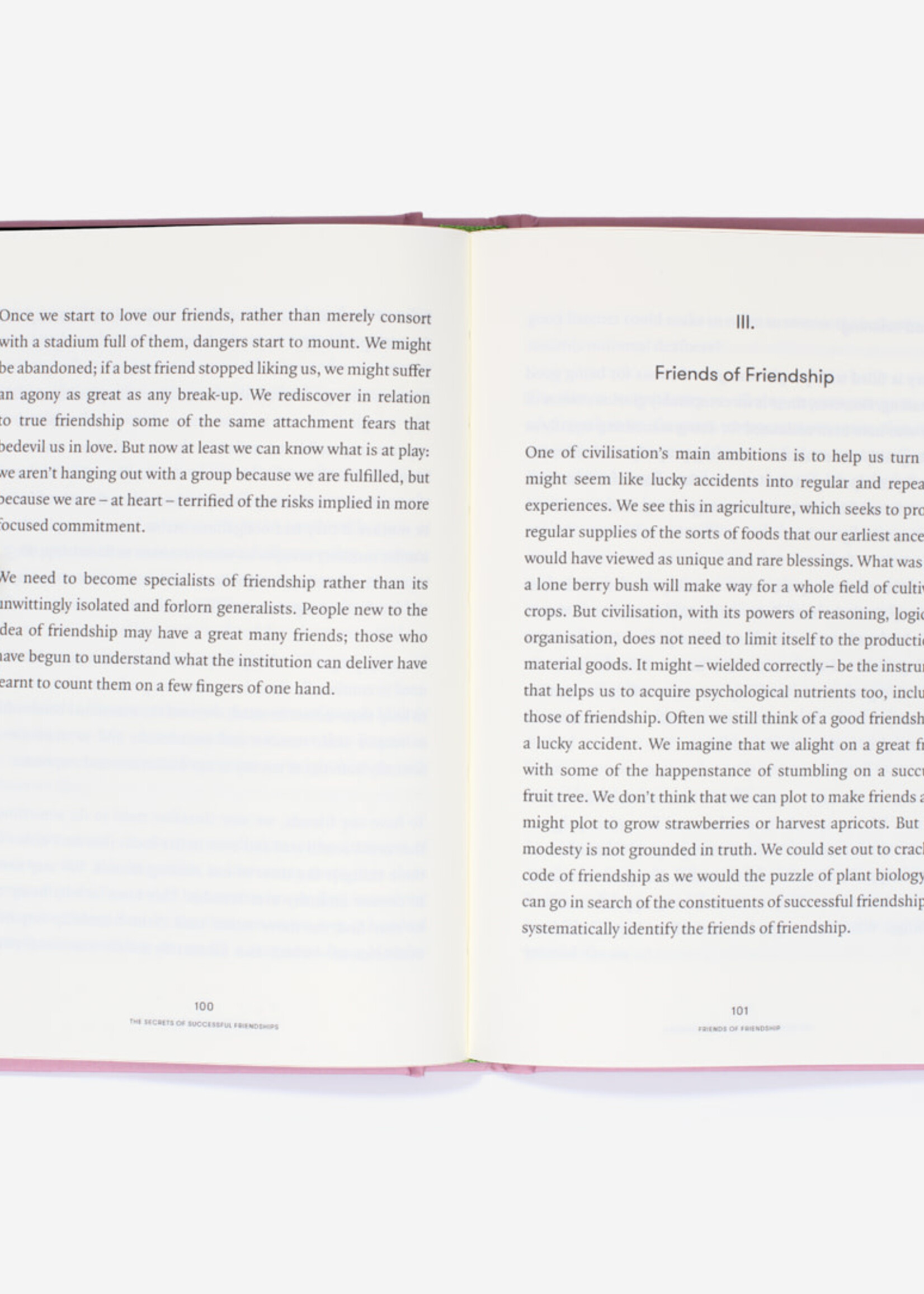 THE SCHOOL OF LIFE : The secrets of successful Friendships