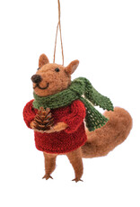 Sass & Belle Squirrel in a Jumper Felt Hanging Decoration