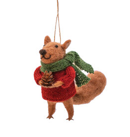 Sass & Belle VILTEN HANGDECORATIE| Eekhoorn in jumper