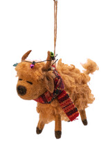 Sass & Belle Highland Cow Felt Hanging Decoration
