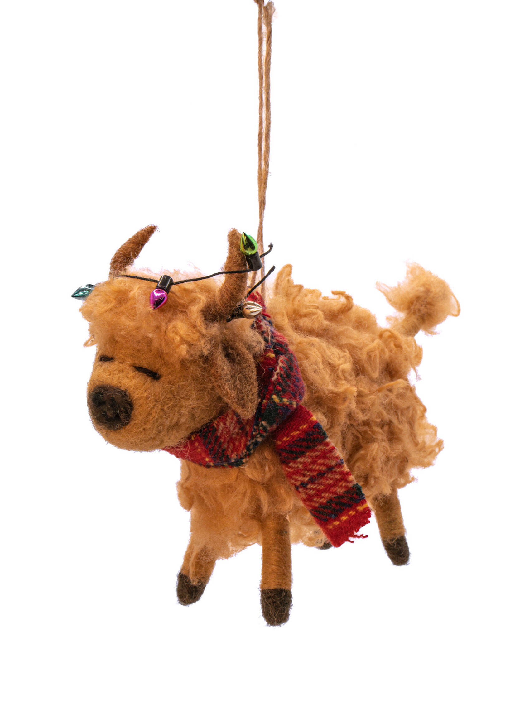 Sass & Belle Highland Cow Felt Hanging Decoration