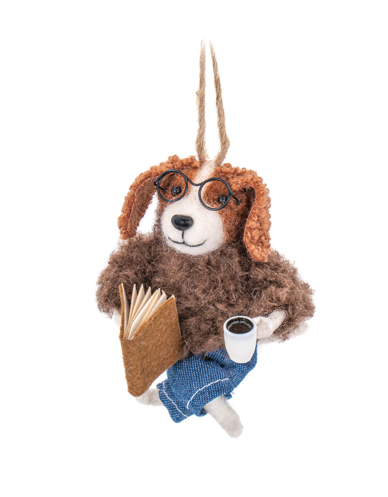 Sass & Belle VILTEN HANGDECORATIE| Relaxing hondje