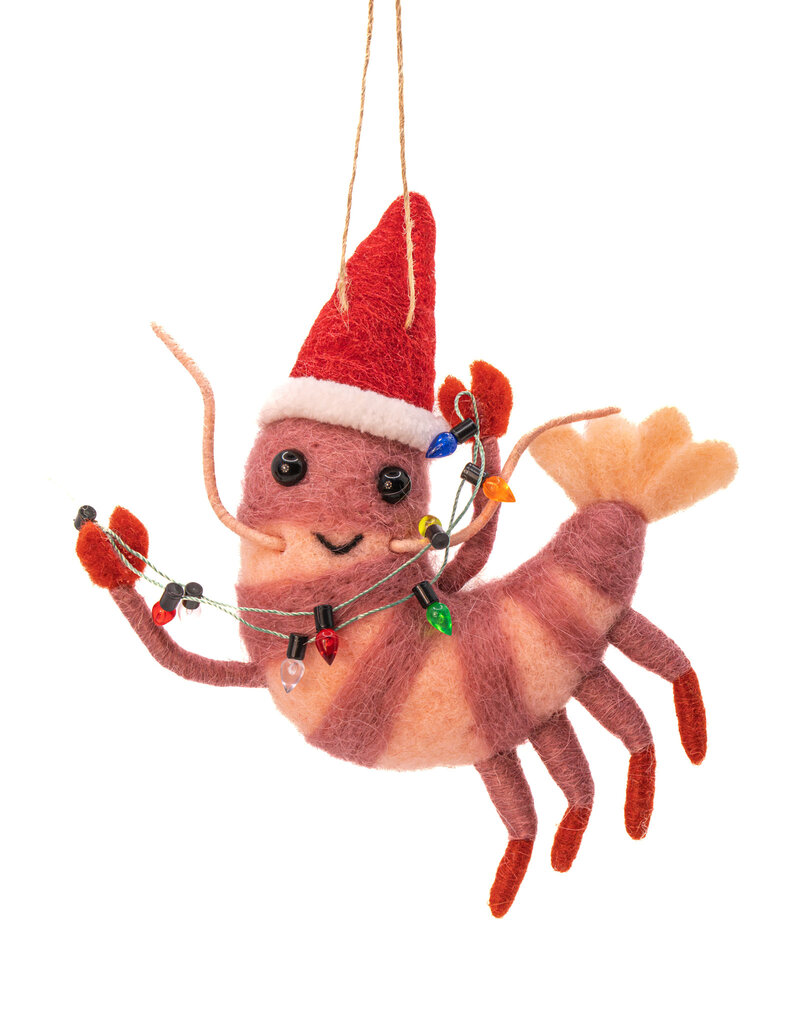 Sass & Belle VILTEN HANGDECORATIE| Feestelijke feestende garnaal