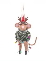 KERSTBAL VILT - Kerstvierende muis