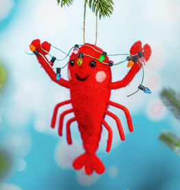 Sass & Belle BOULE DE NOËL EN FEUTRE – Homard avec guirlande