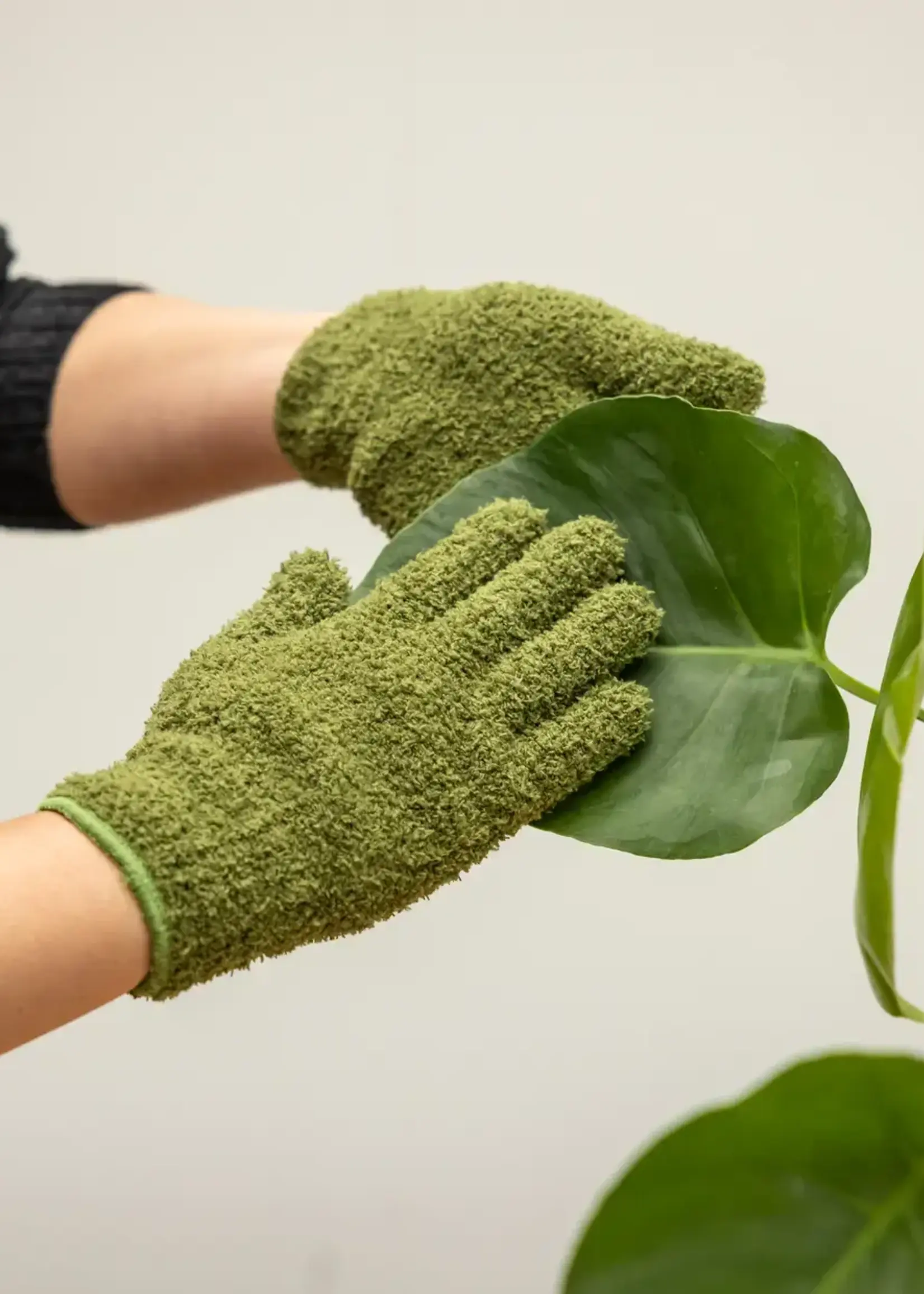 Planten afstofhandschoenen – groen