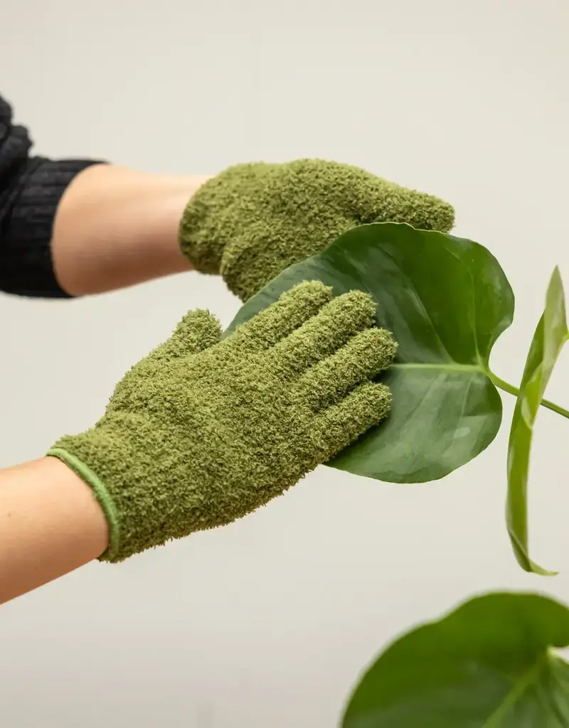 Gants dépoussiérants pour plantes – Vert