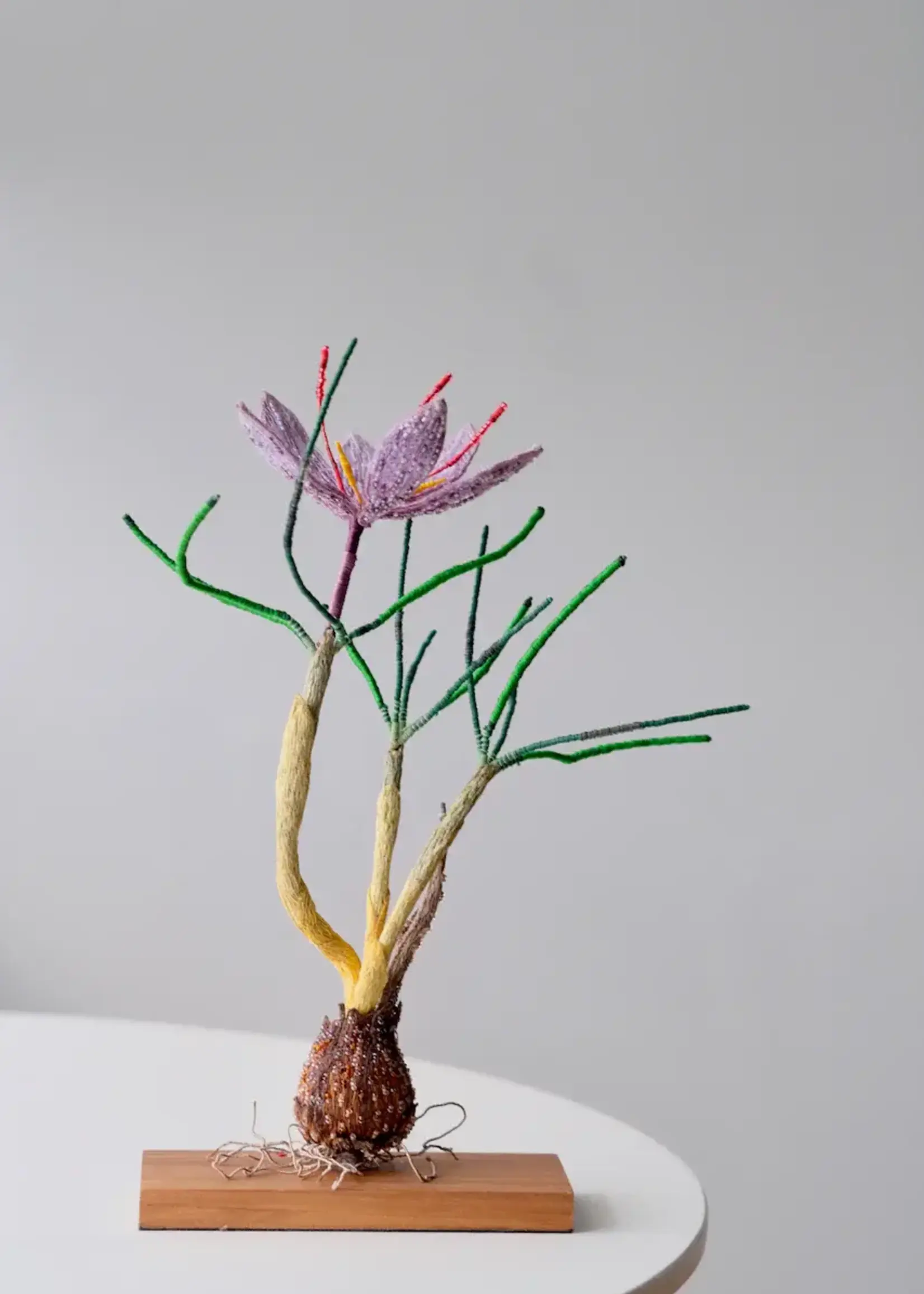 Trovelore Crocus safran – Objet d’art textile