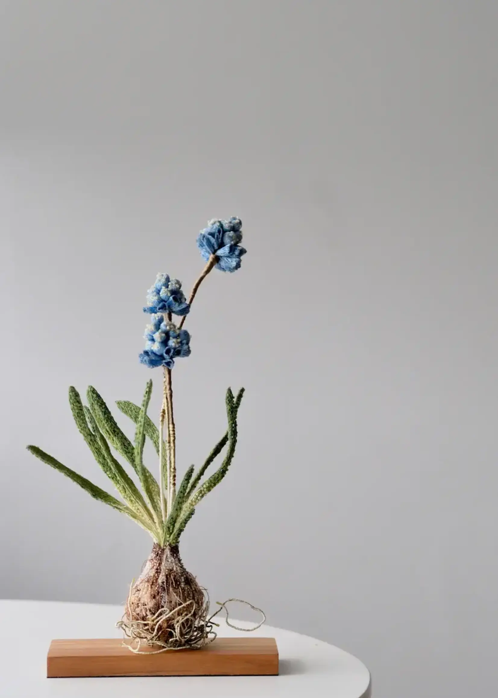 Trovelore Grape Hyacinth – Textile Art Object