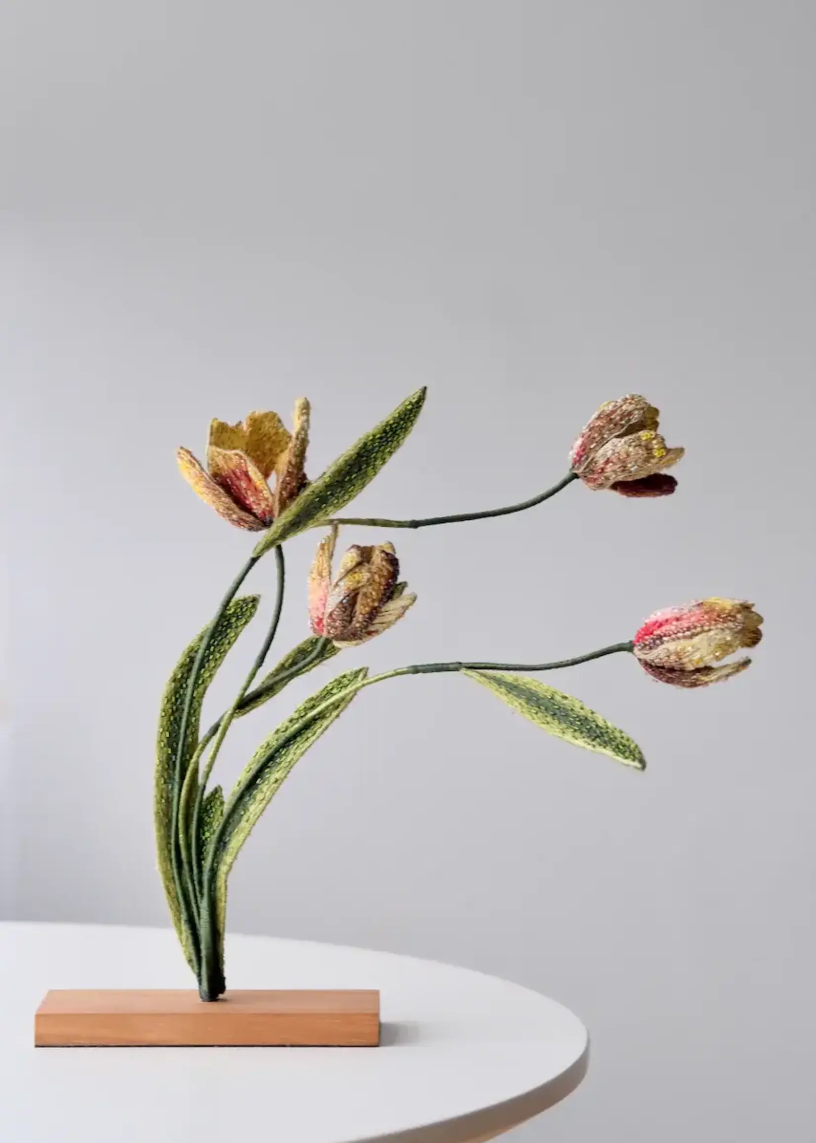 Trovelore Rembrandt Tulips Textile Art Object