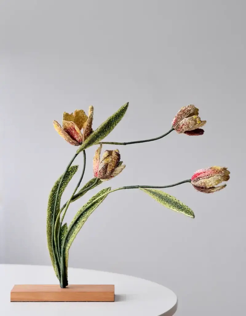 Trovelore Rembrandt Tulips Textile Art Object