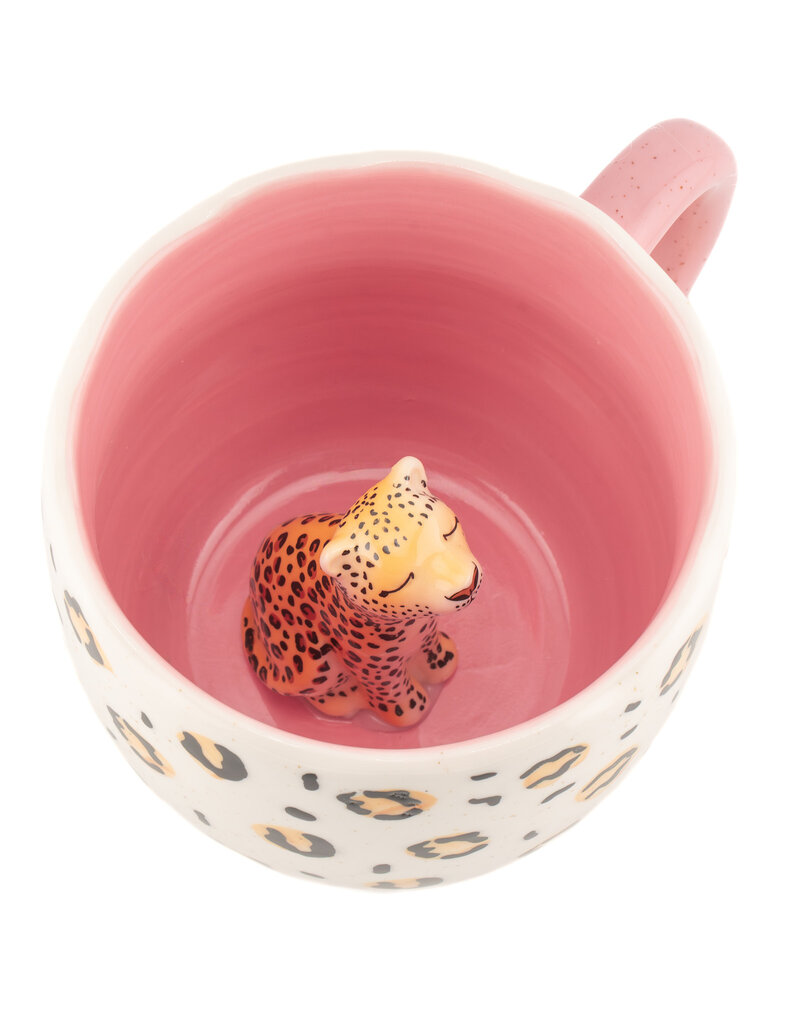 Sass & Belle Tasse avec léopard caché