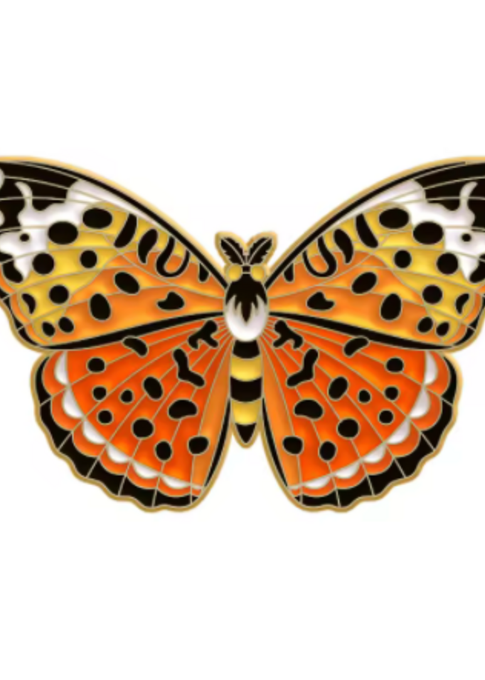 Animaux Spéciaux Butterfly enamel pin – fire butterfly