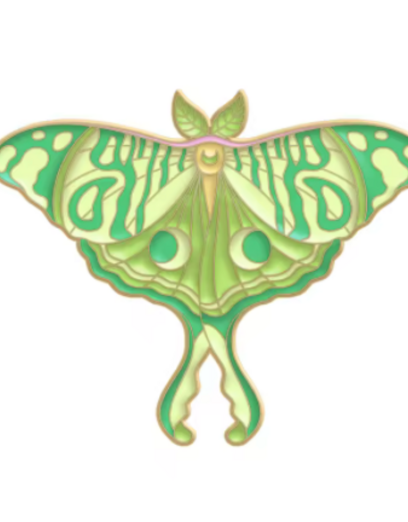 Animaux Spéciaux Pin’s papillon lune – luna moth vert
