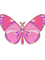 Animaux Spéciaux Butterfly enamel pin – pink & purple