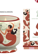 PADDYWAX A DOPO Bougie en céramique Sirène & Lune|Gingembre & Bois de Teck