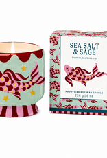 PADDYWAX A Dopo 8oz./226g Kor Fish Ceramic Candle | Sea Salt & Sage