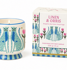 PADDYWAX A Dopo 8oz./226g Blauwe Cheeta's Keramische kaars - Lin & Orris