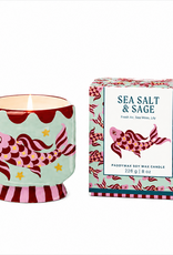PADDYWAX A DOPO   226g  Keramische kaars Koi Fish | Zeezout & Salie
