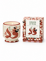 PADDYWAX A DOPO Mermaid & Moon Ceramic Candle | Ginger & Teak