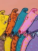 Bladwijzer Hond – Echt Leer