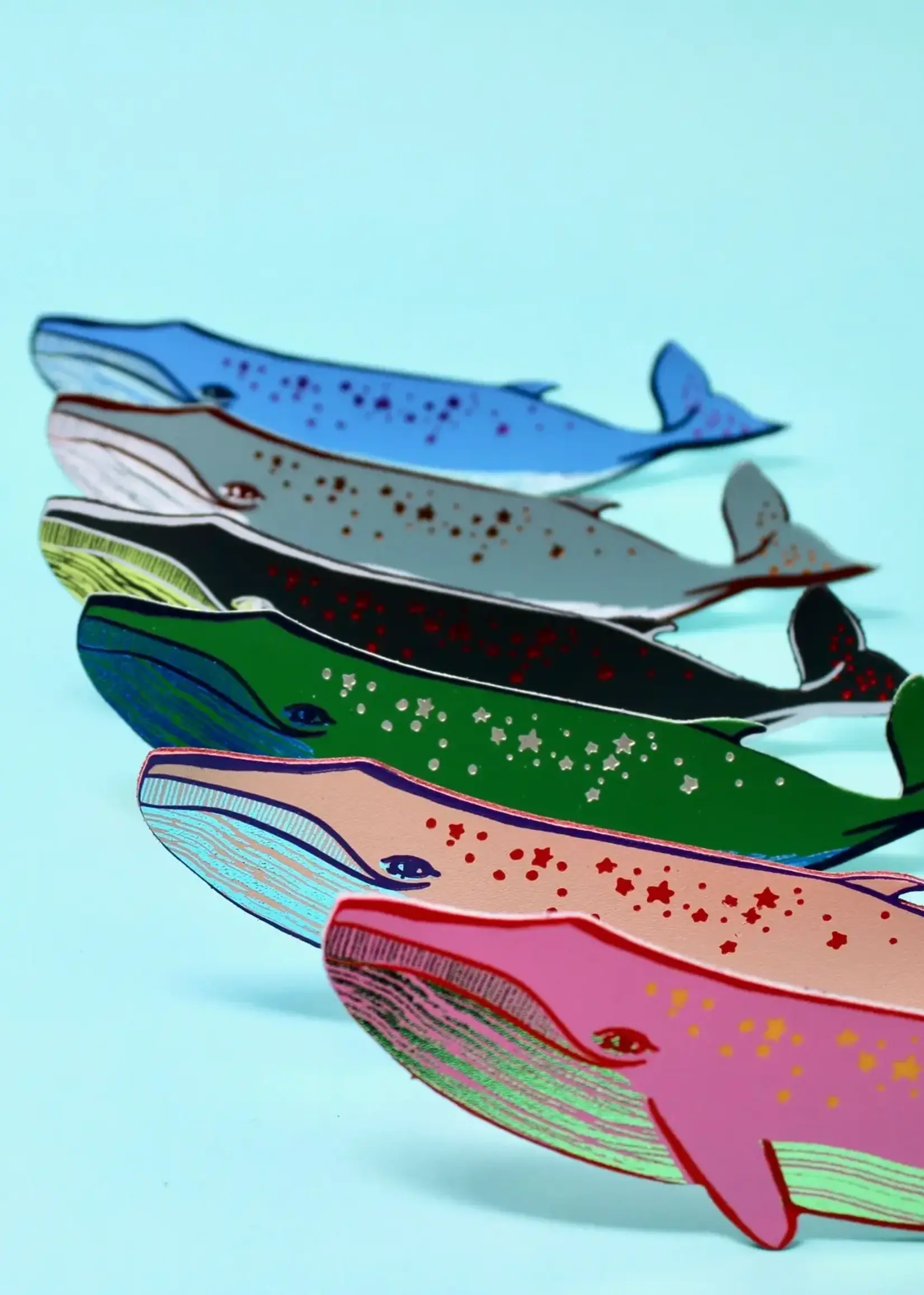 Ark Colour Design Bladwijzer Walvis van 100% Echt Leer – Gemaakt in Schotland