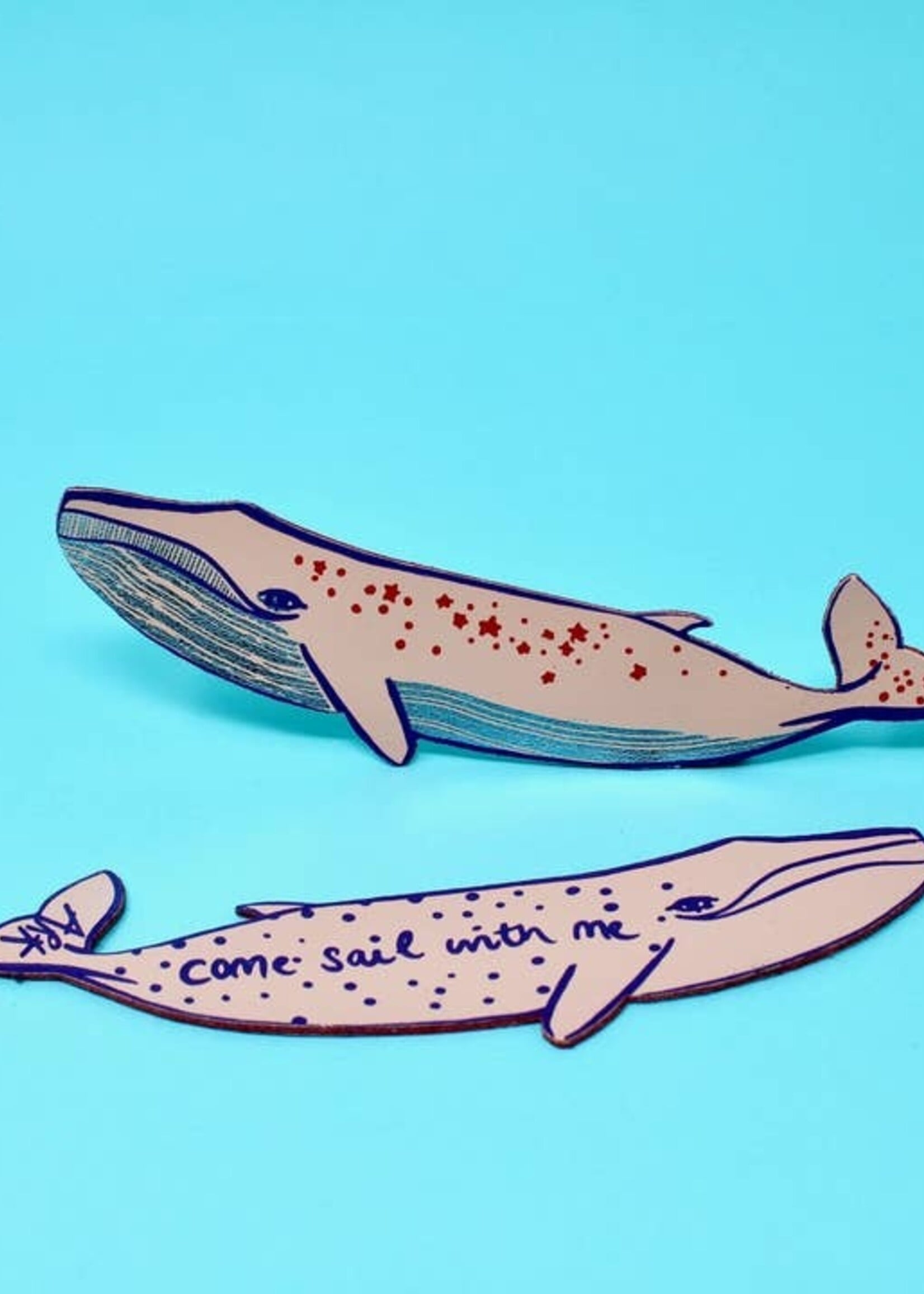 Ark Colour Design Bladwijzer Walvis van 100% Echt Leer – Gemaakt in Schotland
