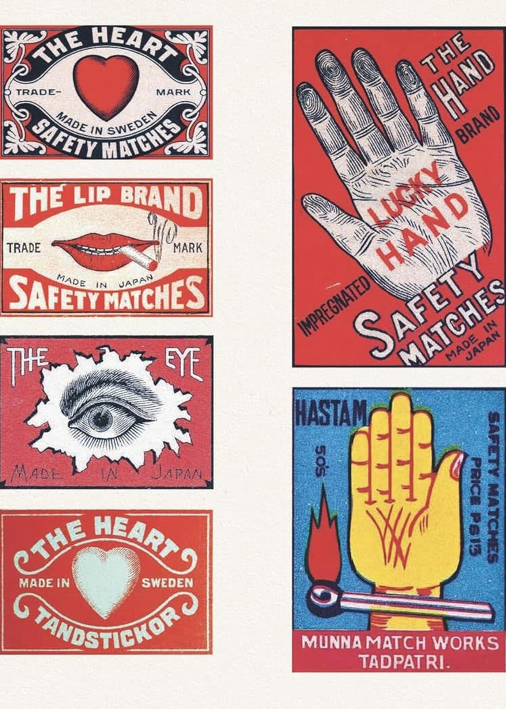 skittledog Sticker Book Vintage Matchboxes – Over 500 Retro Matchbox Stickers