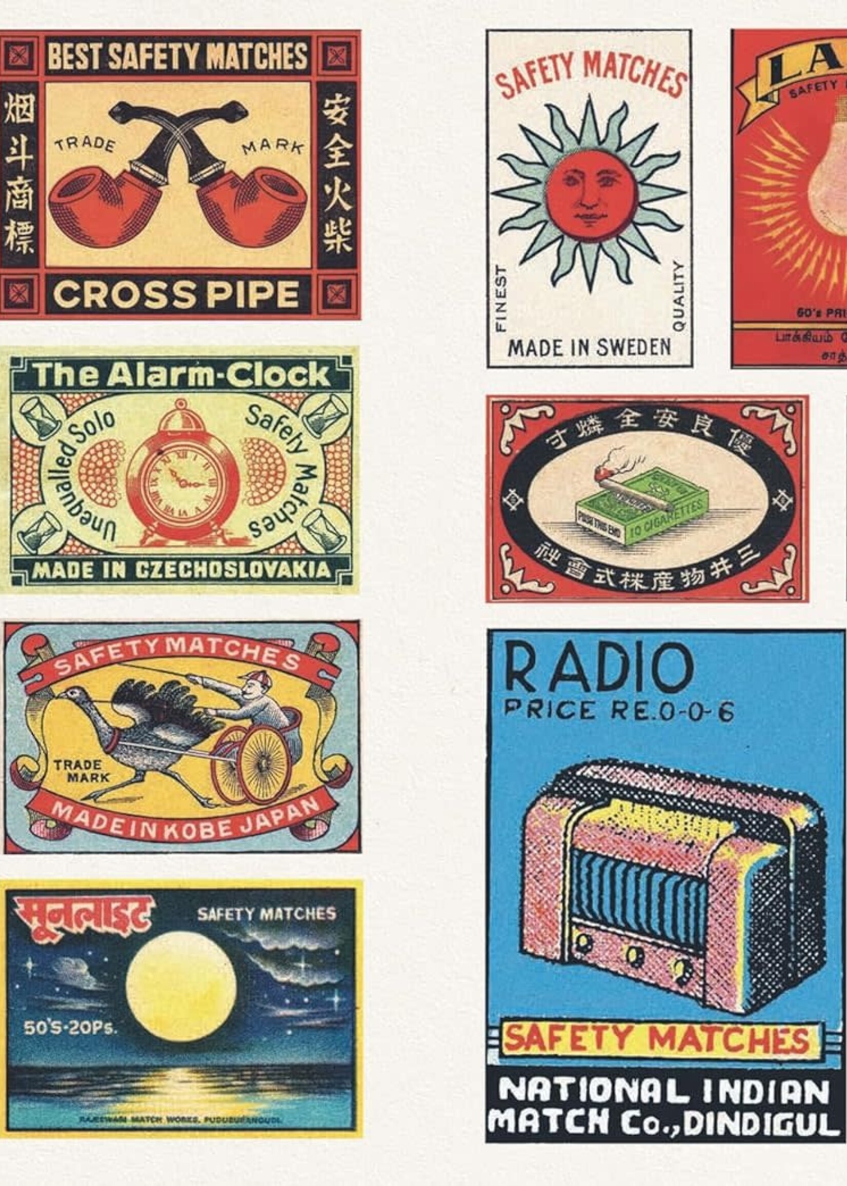 skittledog Stickerboek Vintage Matchboxes – Meer dan 500 retro luciferdoosjes stickers