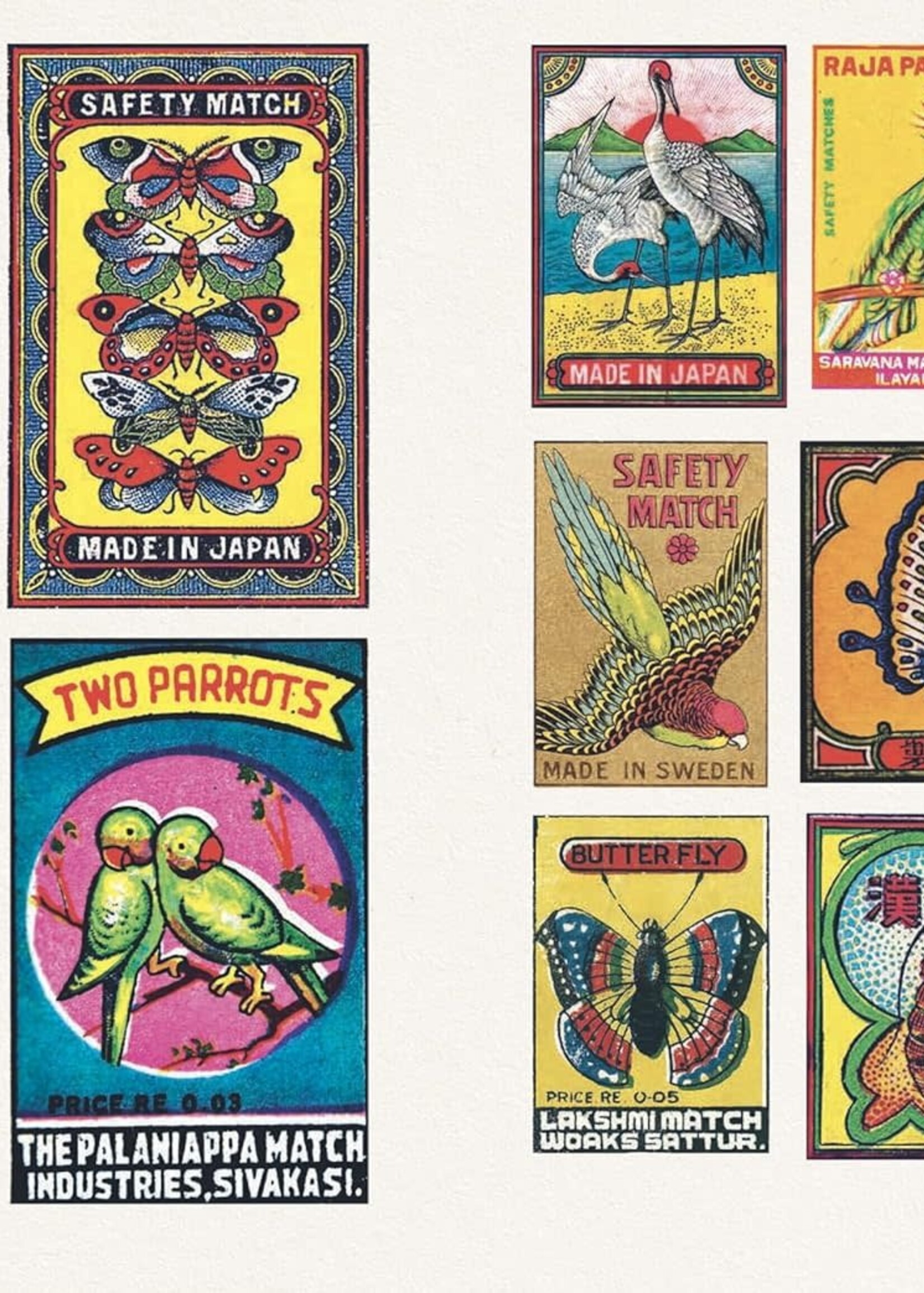 skittledog Livre d'autocollants Boîtes d'Allumettes Vintage – Plus de 500 autocollants rétro