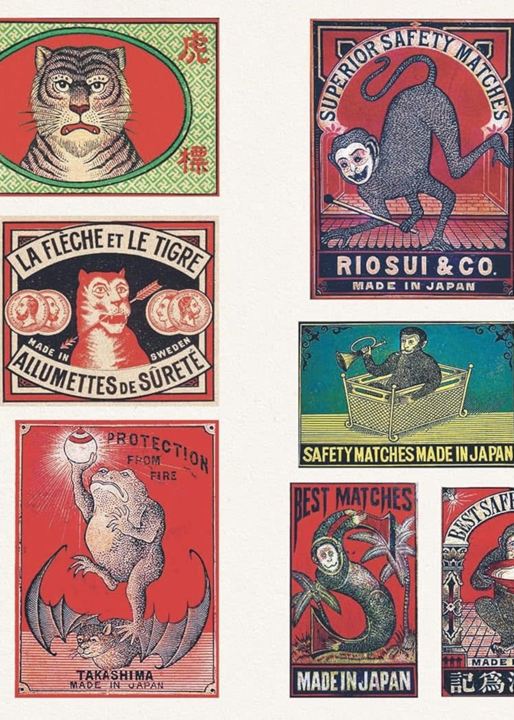 skittledog Stickerboek Vintage Matchboxes – Meer dan 500 retro luciferdoosjes stickers
