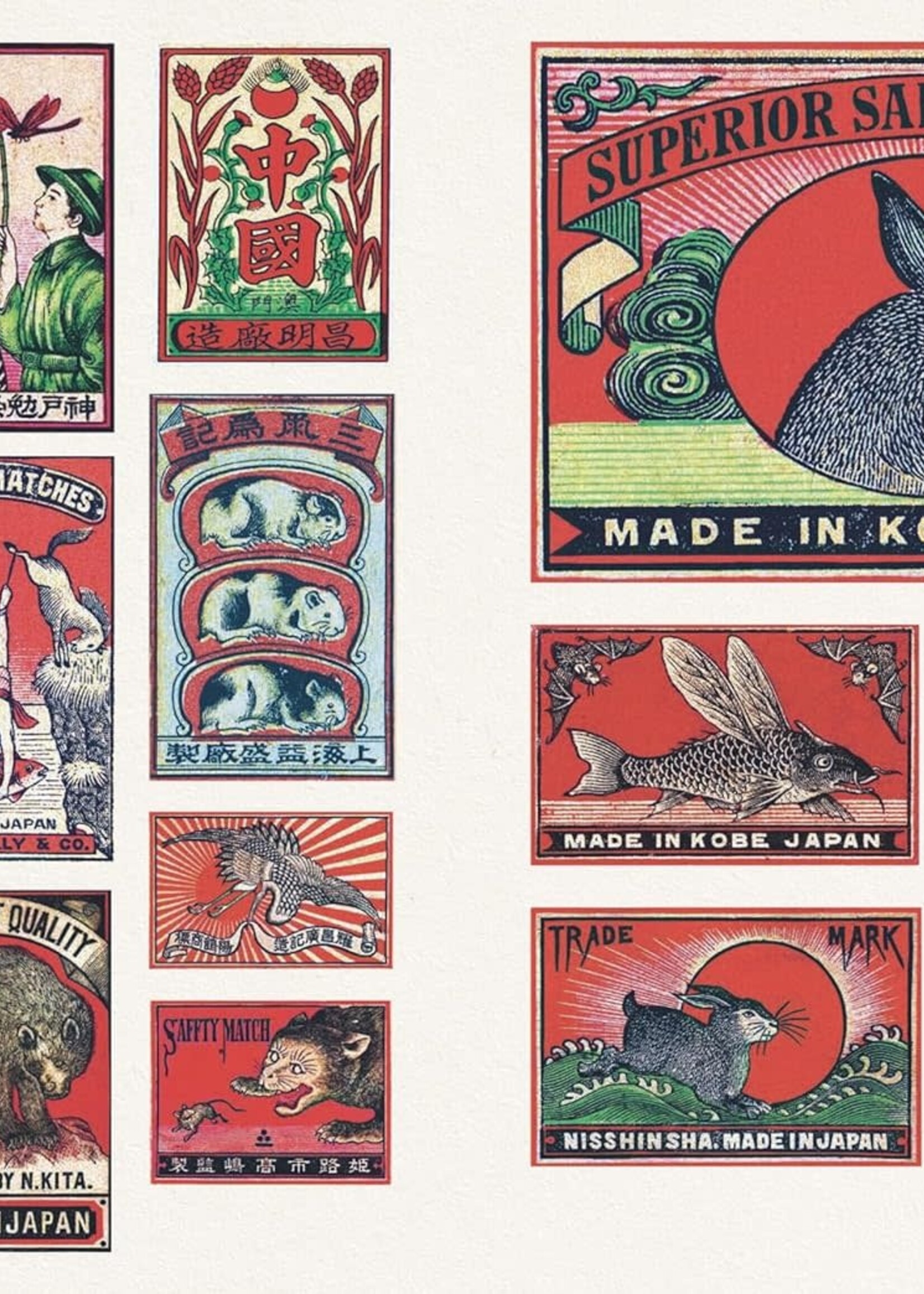 skittledog Stickerboek Vintage Matchboxes – Meer dan 500 retro luciferdoosjes stickers