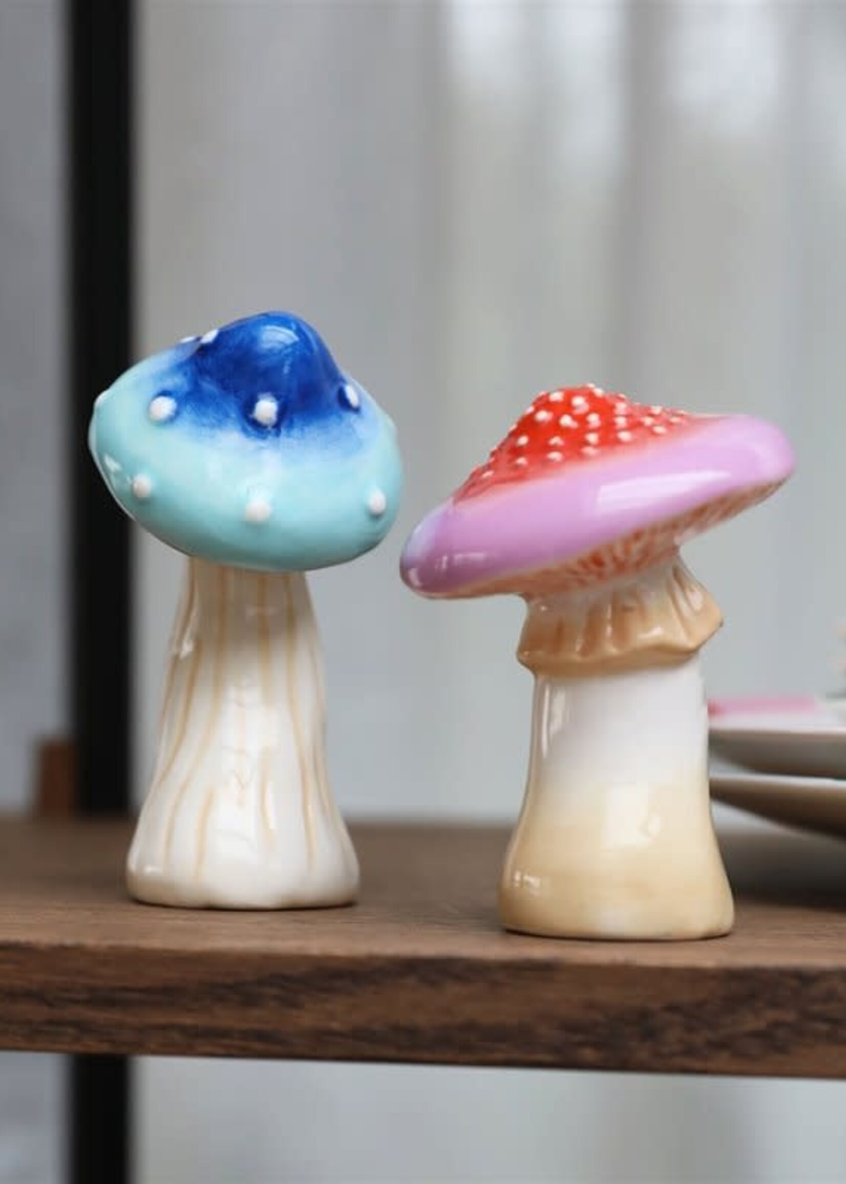 &klevering Salière et poivrière Magic Mushroom en grès – duo de champignons