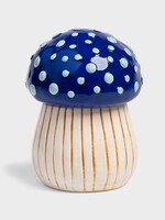Paddenstoelpot blauw – middelgroot