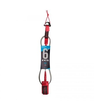 fcs FCS 6’ Comp Essential Leash Red