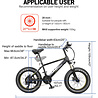 HOTBIKE -Fat tire E-bike (cor preto), quadro de alumínio e pneus 20 "x 4" HOTBIKE -Fat tire E-bike (cor preto), quadro de alumínio e pneus 20 "x 4"