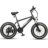 HOTBIKE -Fat tire E-bike (cor preto), quadro de alumínio e pneus 20 "x 4" HOTBIKE -Fat tire E-bike (cor preto), quadro de alumínio e pneus 20 "x 4"