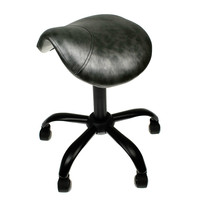 Saddle Stool - Black & Grey