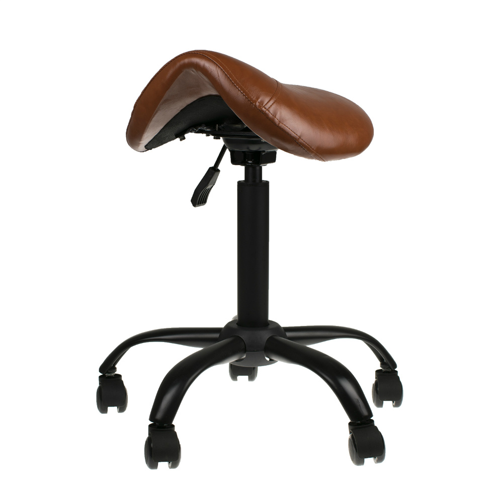 brown saddle chair