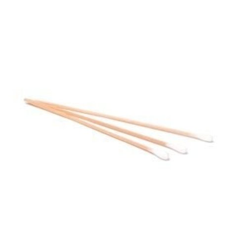 Sterile Single Headed 150 mm / 6" Cotton Tipped Applicator - 100 Pieces