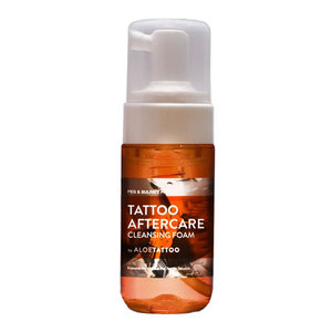 AloeTattoo Aftercare Cleansing Foam - 125 ml / 4 oz